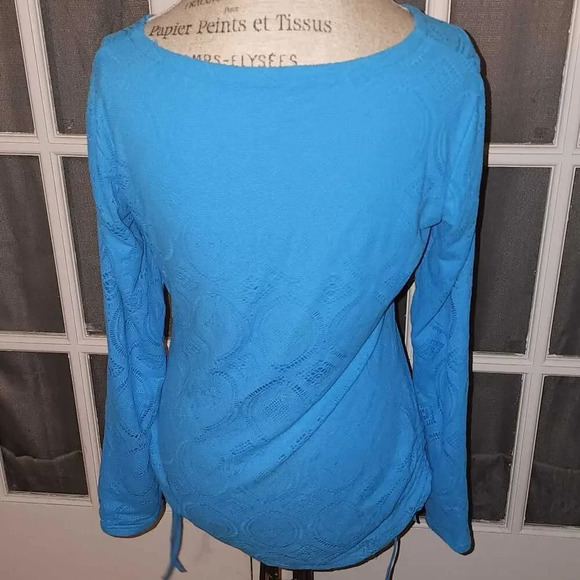Coolibar Womens Blue‎ Long Sleeve UPF 50+ Shirt Top Small - Picture 2 of 5